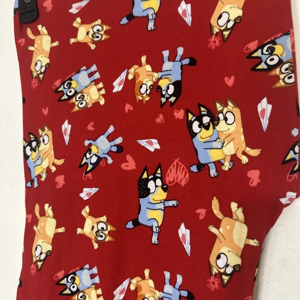 Bluey Red Disney Pajamas Pants Womens Size Medium Lounge‎ Sleep NWT - Picture 2 of 4